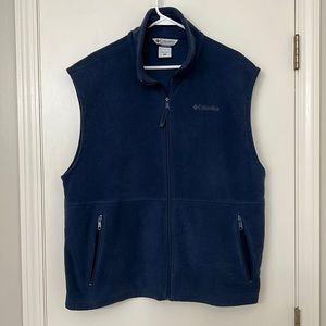 Navy Columbia fleece vest